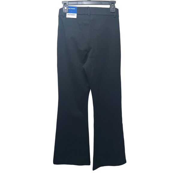 Old Navy Womens Black Flare Trousers Stretch Rayon Blend Size 4 - Picture 4 of 15